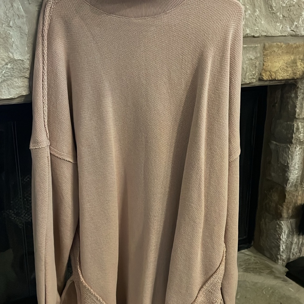 Cozy Oversized Sweater in Blush Pink